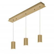 AFX Lighting, Inc. TYKP04MBSBLNR3 - Tyke 3 Light Linear Pendant MB 120V,SB