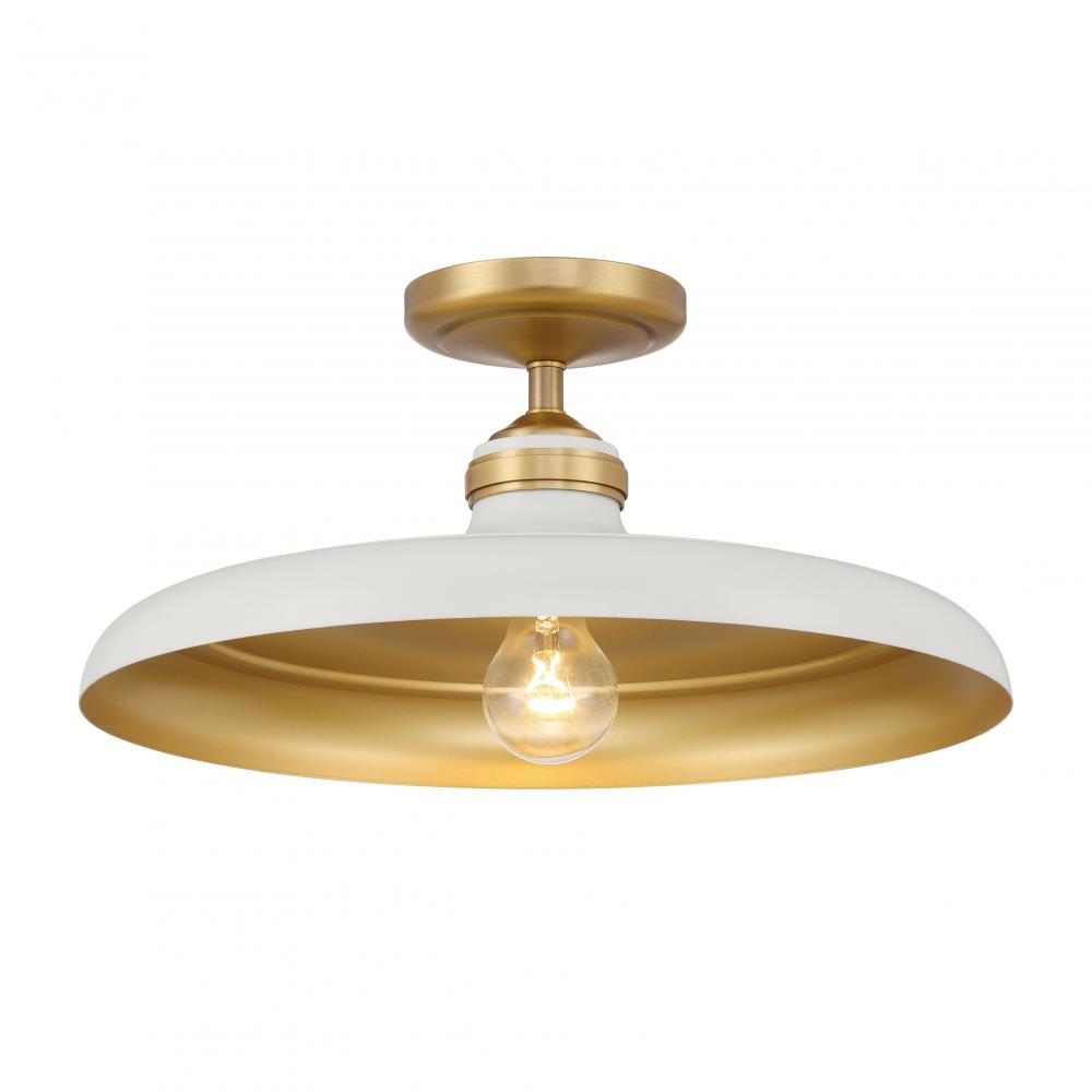 1 LIGHT SEMI FLUSH