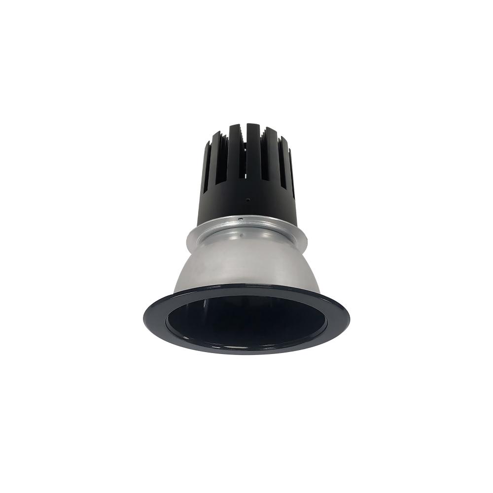 4" Sapphire III Round Open Reflector, 2500lm, 3000K, Narrow Flood Optic, Black Reflector/Black