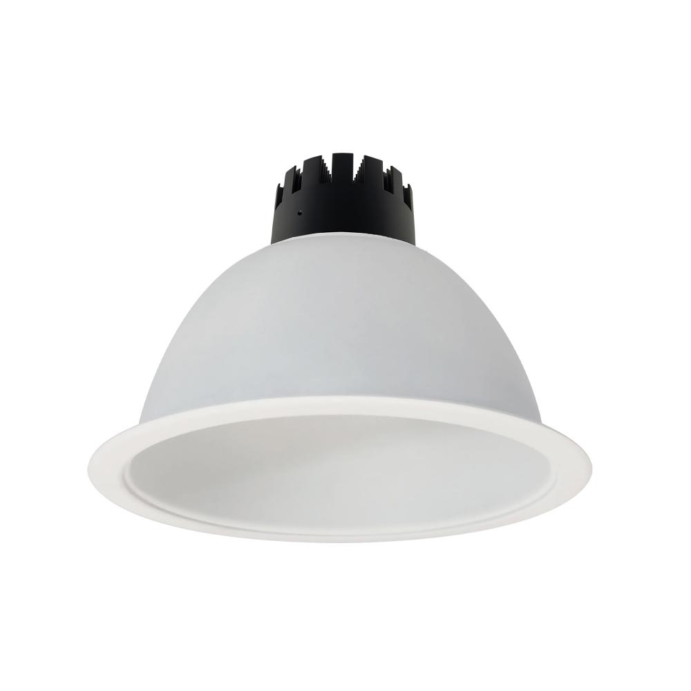 8" Sapphire III Round Open Reflector for Integral EM Test Switch, 1500lm, 3500K, Flood Optic,