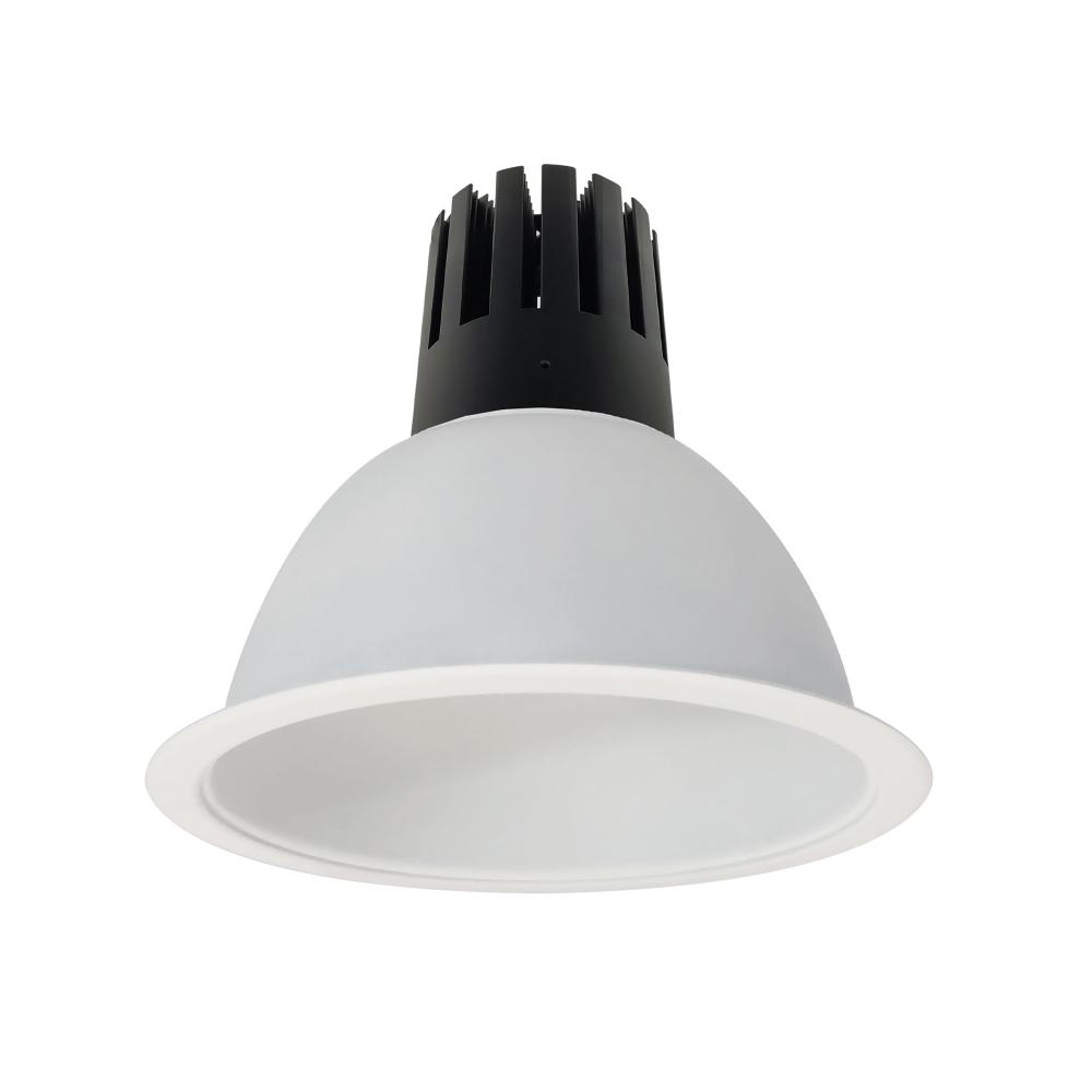 8" Sapphire III Round Open Reflector for Integral EM Test Switch, 5500lm, 3500K, Flood Optic,