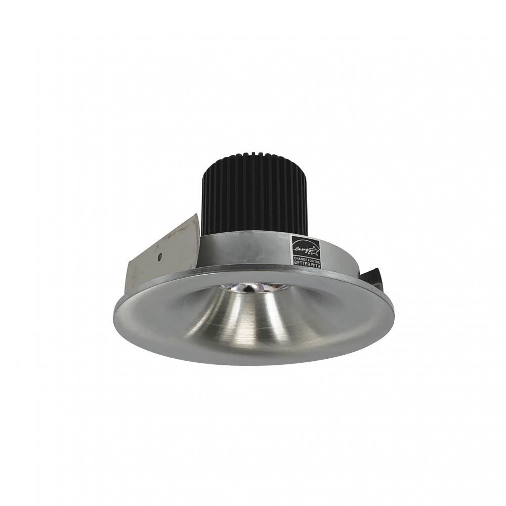 4" Iolite LED Round Bullnose, 10-Degree Optic, 950lm / 12W, 3000K, Natural Metal Finish