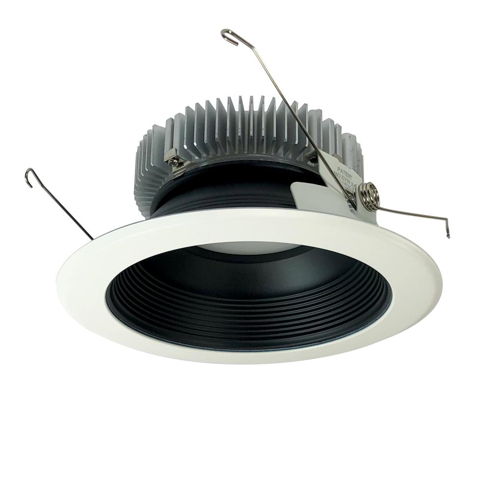 6" Cobalt Dedicated High Lumen Baffle, 2000lm, 3500K, Black Baffle / White Flange