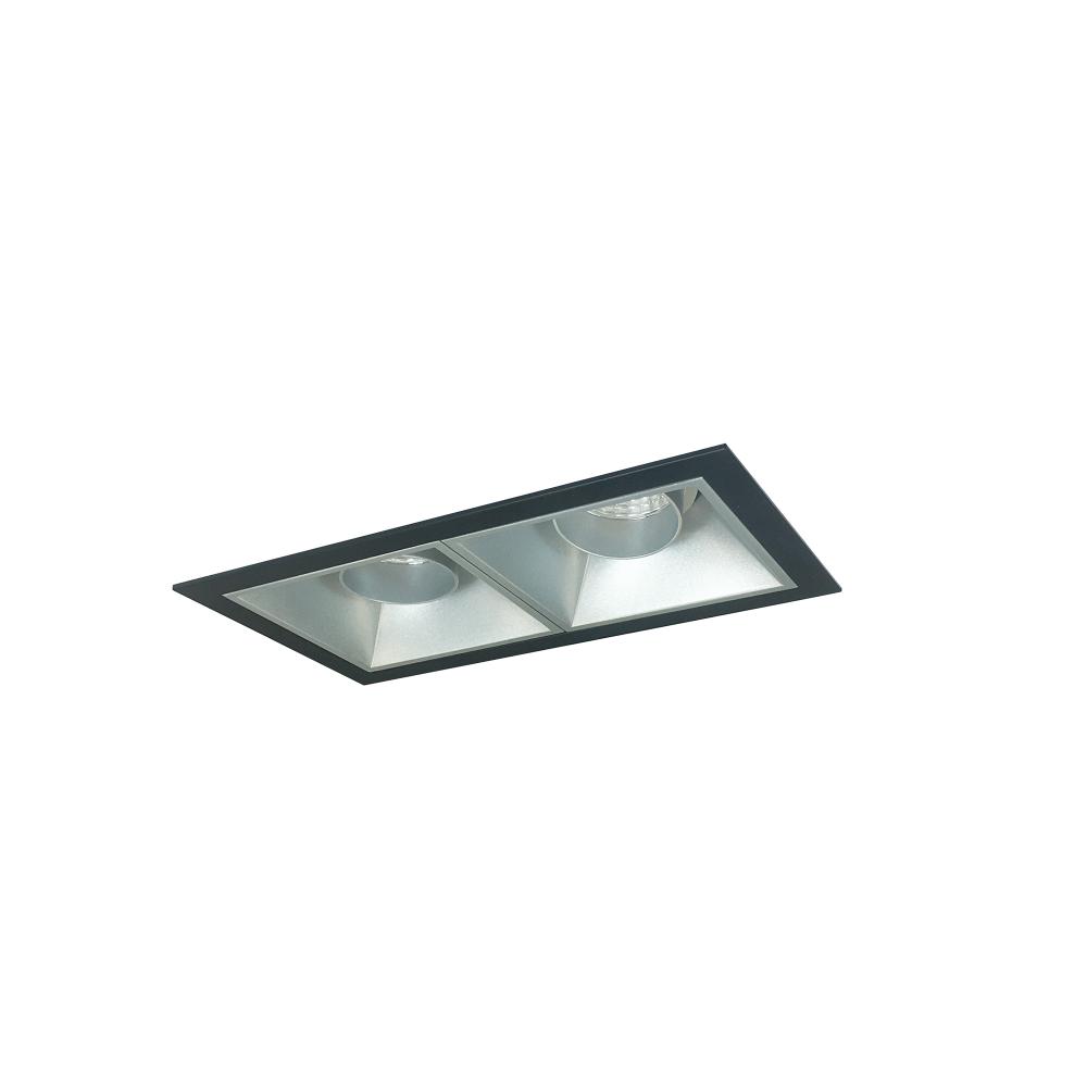 Iolite MLS 2-Head Trim Set, Black Flange, 3500K, 1000lm, Haze Adj. Snoot/Adj. Gimbal Trims