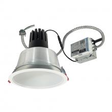 Nora NCR3-81L335FC01MPW - 8" Sapphire III Retrofit, Matte Powder White Reflector/Matte Powder White Flange, 120V; 0-10V