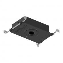 Nora NHAPIC-3R10L23525DC - 3" Apollo Round IC Air-Tight New Construction Housing w/ 0.875" to 1.25" Ceiling Collar,