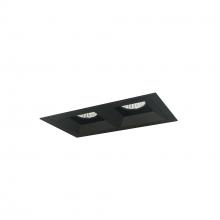 Nora NMIOT-12-B-FF-35X-10-B - Iolite MLS 2-Head Trim Kit, Black Flange, 3500K, 1000lm, Black Fixed Downlt. Trims