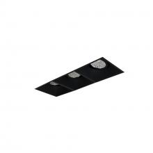 Nora NMIOTL-13-NF-GGG-CDX-10-B - Iolite MLS 3-Head Trimless Reflector Kit, Comfort Dim, 800lm, Black Adj. Gimbal Trims
