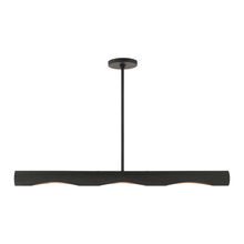 Livex Lighting 45897-04 - 3 Lt Black Linear Chandelier