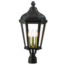 Livex Lighting 76194-07 - 3 Lt BZ Outdoor Post Top Lantern