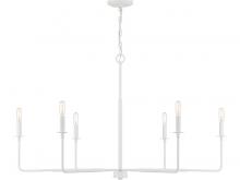 Savoy House 1-2221-6-83 - Salerno 6-Light Chandelier in White Bisque