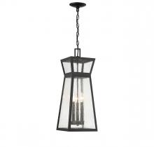 Savoy House 5-638-BK - Millford 3-Light Outdoor Hanging Lantern in Matte Black