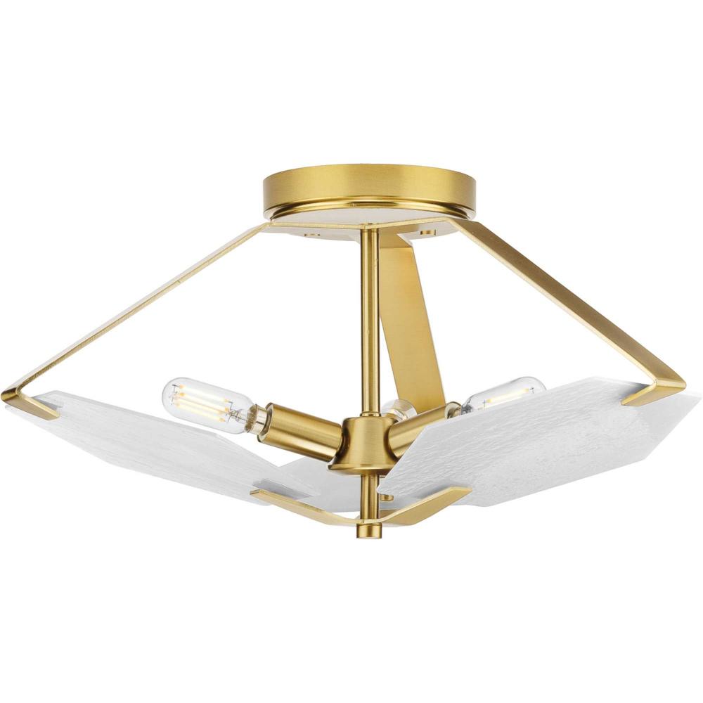 Rae Collection Three-Light Semi-Flush Convertible