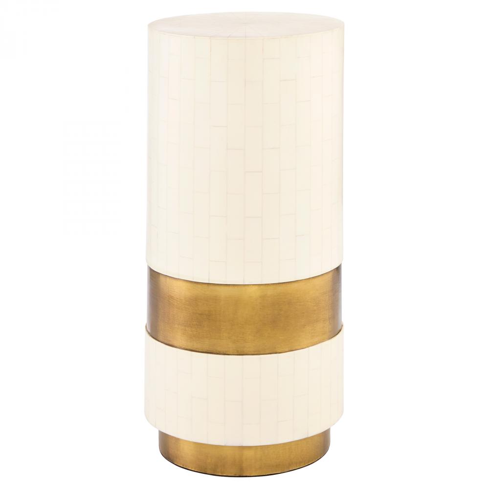 Monoco Side Table Designed by J Kent Martin Faux Bone
