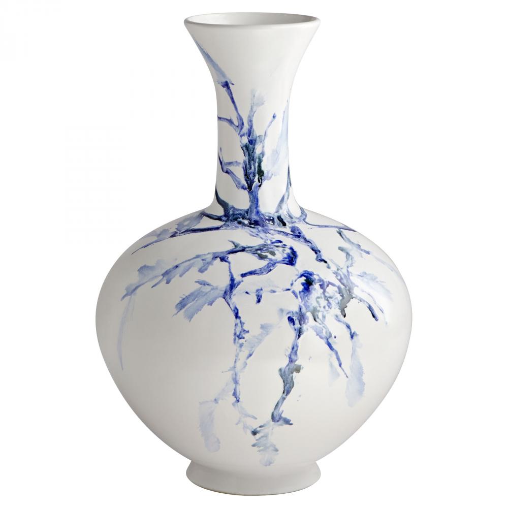 Neos Vase Designed by Seth Vaughn White Blue Black - Medium