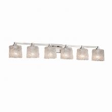 Justice Design Group GLA-8436-30-LACE-NCKL - Regency 6-Light Bath Bar