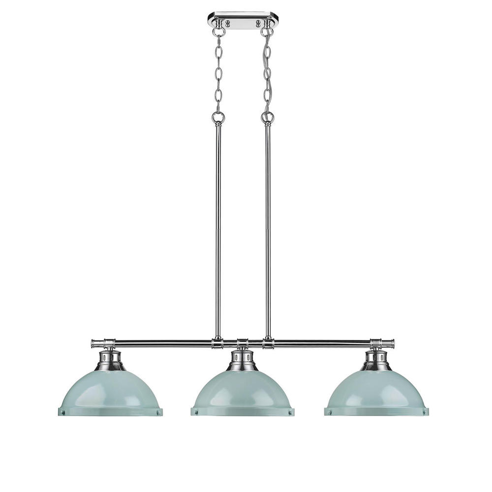 Duncan Small Pendant with Rod in Matte Black with Matte Navy