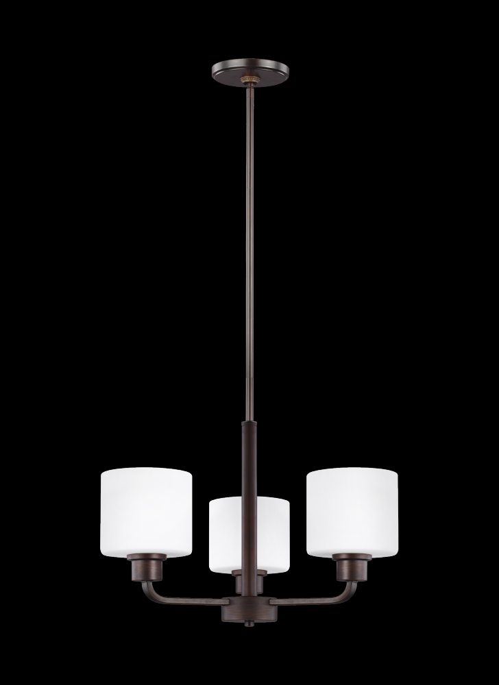 Canfield Three Light Chandelier