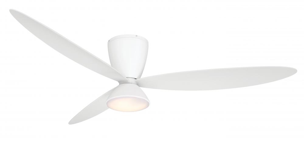 58" LED SMART FLUSH MOUNT CEILING FAN
