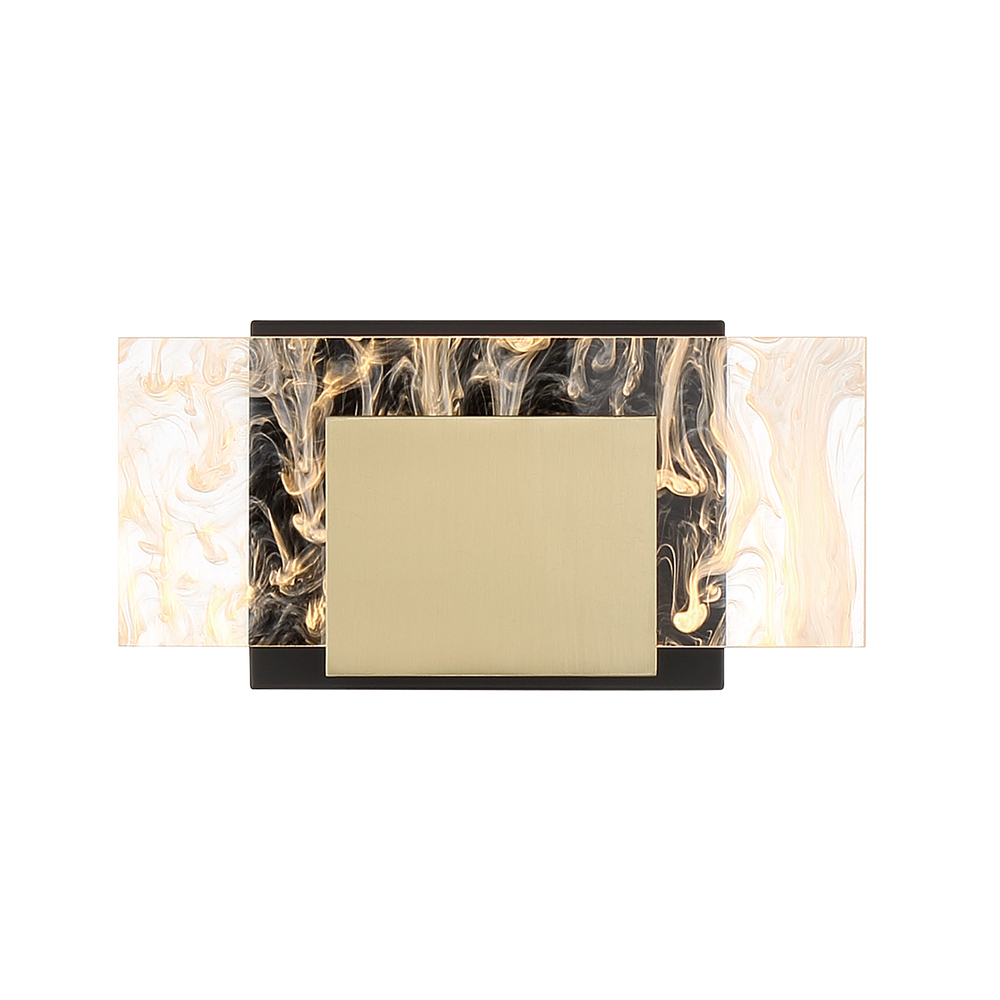 KASHA,BATHBAR,1LT,LED,BRASS