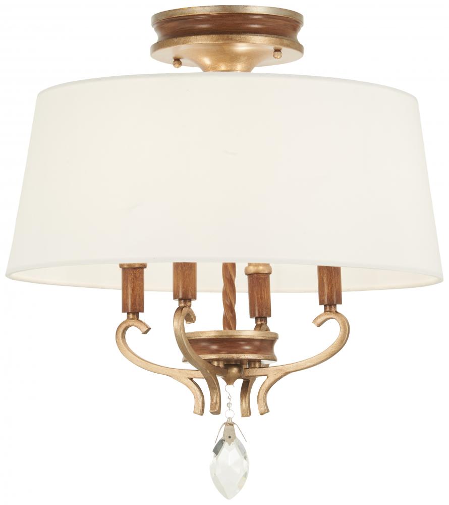 MAGNOLIA MANOR - 4 LIGHT SEMI FLUSH