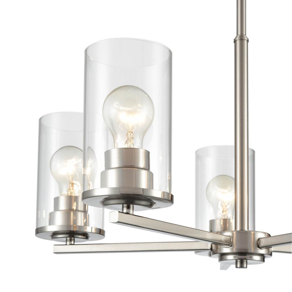 Verlana 24" Wide 5-Light Chandelier - Modern Gold