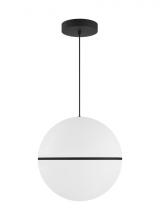 Visual Comfort & Co. Modern Collection 700TDHNE18B-LED930 - Hanea modern, mid-century dimmable LED X-Large Ceiling Pendant Light in a Nightshade Black finish