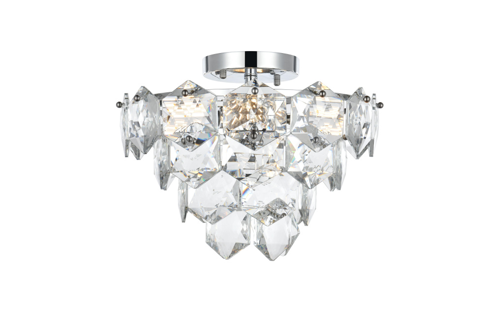 Adaline 16 inch Flush Mount in Chrome