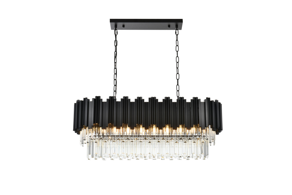 Willow 36 inch Chandelier in Black
