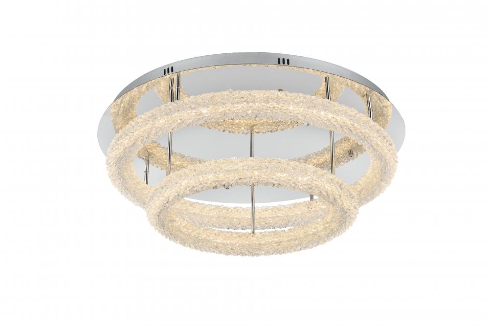 Bowen Flush D29.5''H10''LED 62W Chrome