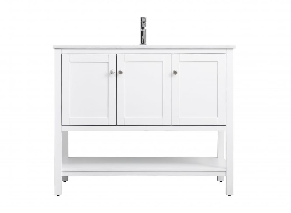Vanity Cabinet 3dr W42"D21.5"H35" White