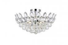 Elegant 1105F18C - Emilia 18 Inch Flush Mount in Chrome