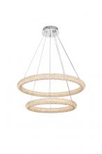 Elegant 3800G32C - Bowen Hang D31.5"+D23.5" LED 80W DIM 3CCT  Chrome