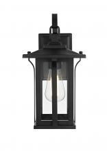 Elegant OD327W14BK - Thayer 7 inch Outdoor Pendant in Black