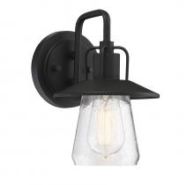 Savoy House Meridian M50022BK - 1-Light Outdoor Wall Lantern in Matte Black