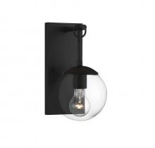 Savoy House Meridian M50029BK - 1-Light Outdoor Wall Lantern in Matte Black