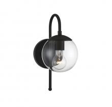 Savoy House Meridian M50030BK - 1-Light Outdoor Wall Lantern in Matte Black