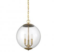 Savoy House Meridian M70060NB - 3-Light Pendant in Natural Brass