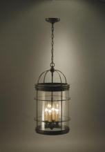 Northeast Lantern 3562-DAB-LT4-CLR - Hanging Cylinder Dark Antique Brass 4 Candelabra S