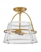 Hinkley 38111HB-PT - Medium Semi-Flush Mount