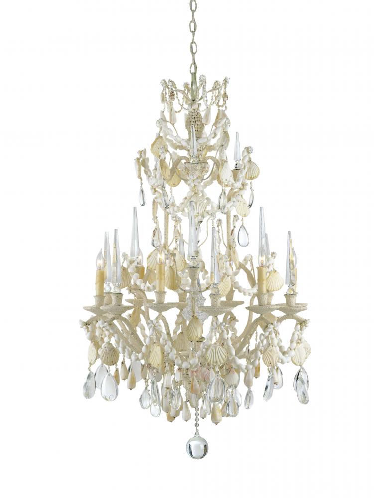 Buttermere Crystal & Shell Chandelier